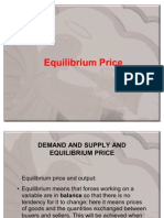 Demand & Supply Equilibrium - Final 2011