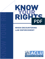 Know Your Rights When Encountering Law Enforcement English ACLU