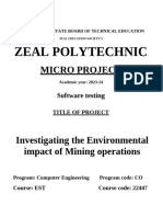 Zeal Polytechnic: Micro Project