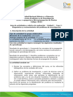 Guía de Actividades y Rúbrica de Evaluación - Uniad 1 - Fase 2 - Diagnóstico y Reconocimiento Del Problema de Investigación