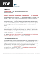 Diarrea - Trastornos Gastrointestinales - Manual MSD Versión para Profesionales