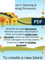 Q2 - Lesson 23 - Creatingopeningsaving Sharing Documents