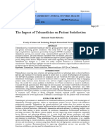 The Impact of Telemedicine On Patient Satisfaction (WWW - Kiu.ac - Ug)