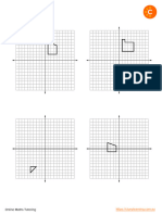 8thgrade Geometry Maths Worksheet Transformations