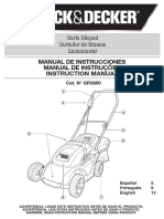 Cortacésped Black and Decker GR3800 Manual Del Usuario en ESPAÑOL