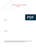 Advanced Programming Important Questions Semester Examination