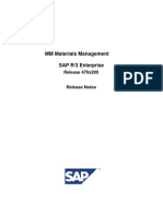 MM Materials Management: SAP R/3 Enterprise