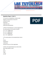 Vectors Olympiad Questions