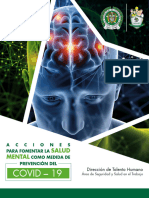 Acciones para Fomentar La Salud Mental Como Medida de Prevención Del COVID19