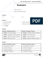 Lesson 5 - Level 3 Interactive Worksheet Answers (What Month Is It?)