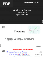 S2 Secion 2 - Función Cuadrática Aplicaciones Máximos y Mínimos