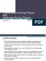 Capital Asset Pricing Theory