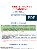 LECTURE 5 - MONEY AND BANKING (Autosaved)