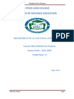 Statistical Methods of Financial Accounting