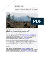 Deterioro Ambiental