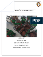 ELABORACIÓN DE PANETONES - Informe Grupal