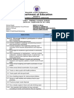 Child-Friendly School Survey, Child-Protection - Anti-Bullying & Inclusive Education (SPED) Assessment Tool