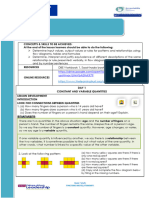 Lesson Plan Gr. 7 Mathematics Term 2 Week 7 & 8 - Functions and Relations