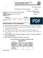 Midd Exam-RC-I-for Road at TVTI