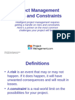 PM Risks and Constraints V2