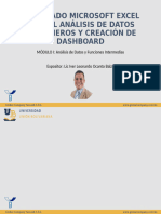 Diapositiva Modulo I Diplomado en Microsoft Excel para El Analisis de Datos Financieros y Creacion de Dashboard