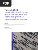 Towards 2030: Sustainable Development Goal 8: Decent Work and Economic Growth. A Sociological Perspective