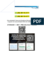 Atividade 1 - Mat - Pré-Cálculo - 54 - 2024