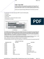 Format of The Parameter Type ANY