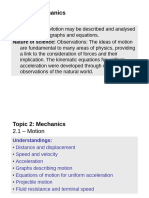 Topic 2.1 - Motion