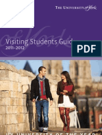 Visiting Students Guide: Uk University of The Year