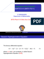 Hypergeom Equation-Slides