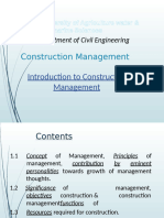  Construction Management