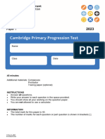 Progression Paper 2023-Stage 6 Math