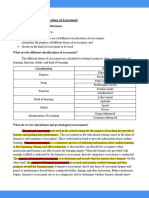 Lesson 3 Different Classifications of Assessment