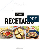 Semana 3 Recetario