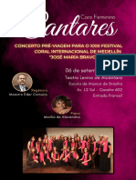 Programa Coro Feminino Cantares