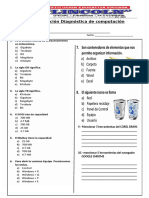 Evaluacion Diagnostica de 4TO SECUNDA