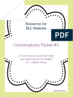 Conversations Packet #3: Resources For ELL Students