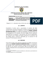 Proceso No. 2021-002 DPAM Homicidio y Tortura Agravada-Sentencia Condenatoria-Caso Javier Ordóñez