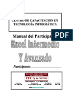 Manual de Excel Intermedio y Avanzado