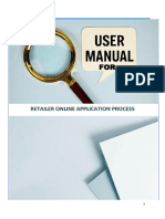 User - Manual For Retailer - Online - Application - Process