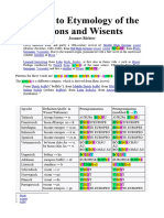 Notices To Etymology of The Bisons and Wisents