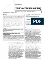 Introduction Nursing Ethics