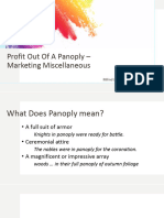 Profit Out of A Panoply Miscellaneous