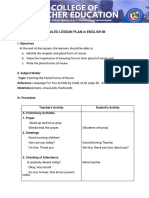 Detailed Lesson Plan in English