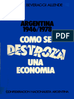 Cómo Se Destroza Una Economía - Walter Beveraggi Allende