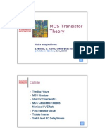 MOS Transistor Theory: Outline