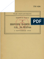 TM-9-206 Browning Machine Gun, Cal. .30, M1919A6 1943