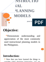 Lesson 6 Instructional Planning Models