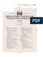 Protein Synthesis: Translation and Posttranslational Modifications